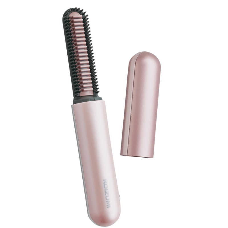 小泉成器 KOIZUMI 無線溫控可拆式電池迷你瀏海捲髮梳 KHR-G430 玫瑰粉 香港行貨
