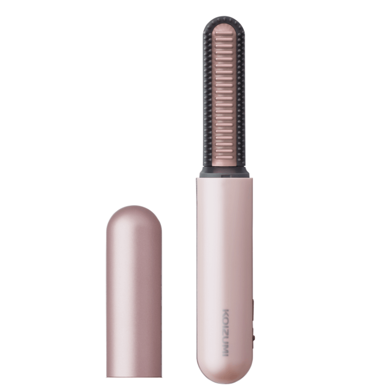 小泉成器 KOIZUMI 無線溫控可拆式電池迷你瀏海捲髮梳 KHR-G430 玫瑰粉 香港行貨